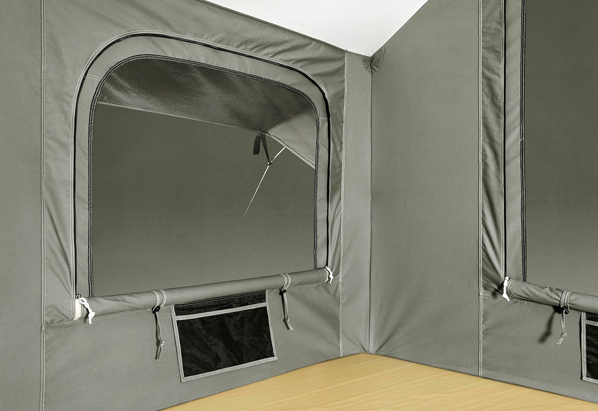 6173 Canvas Tent Inside Looking out storm window